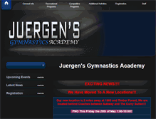 Tablet Screenshot of juergensgym.com